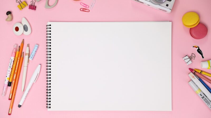 pink macaroon sketchbook 2187216